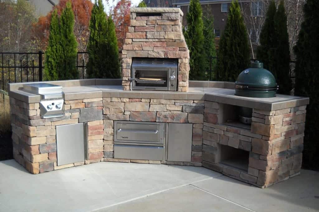 outdoor fireplace